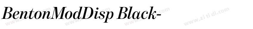 BentonModDisp Black字体转换